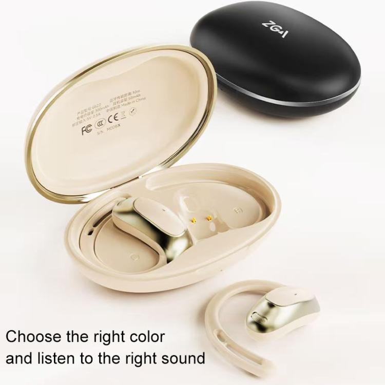 ZGA GS22 Pebble Open Wireless Bluetooth Earphone(Beige) by ZGA