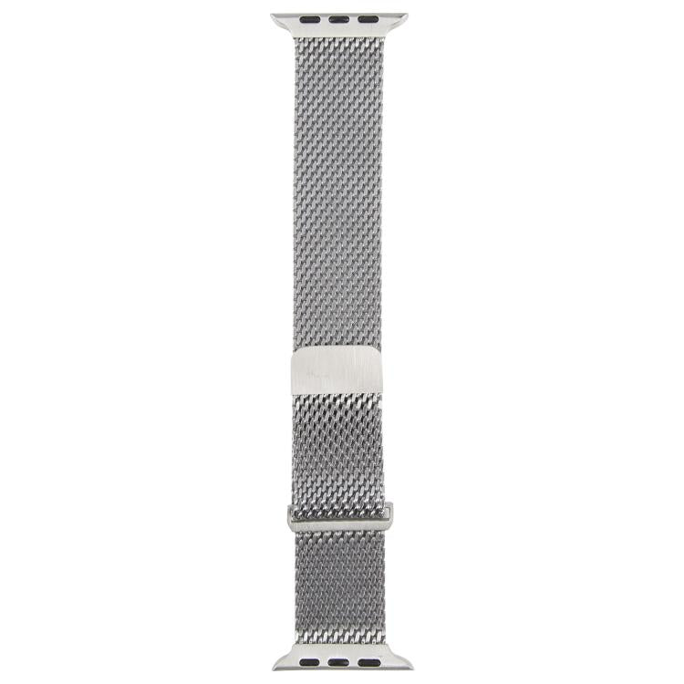 For Apple Watch 46mm / 49mm / 45mm / 44mm Double-section Magnetic Milanese Titanium Watch Band(Silver) by bashfashion