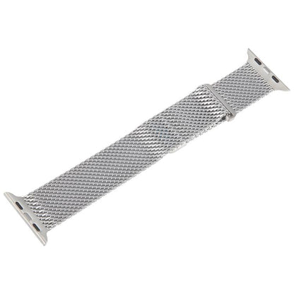 For Apple Watch 42mm / 41mm / 40mm / 38mm Double-section Magnetic Milanese Titanium Watch Band(Silver) by bashfashion
