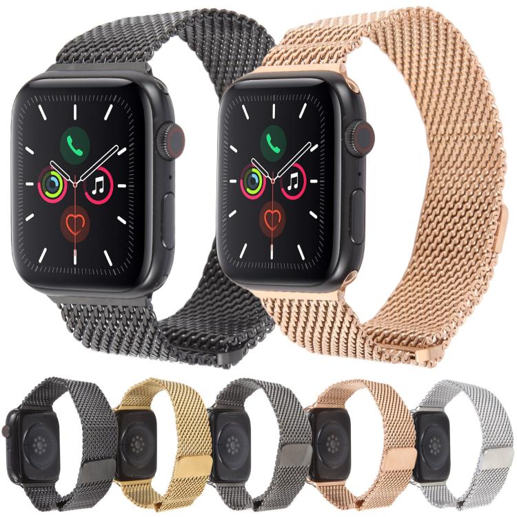 For Apple Watch 46mm / 49mm / 45mm / 44mm Double-section Magnetic Milanese Titanium Watch Band(Silver) by bashfashion