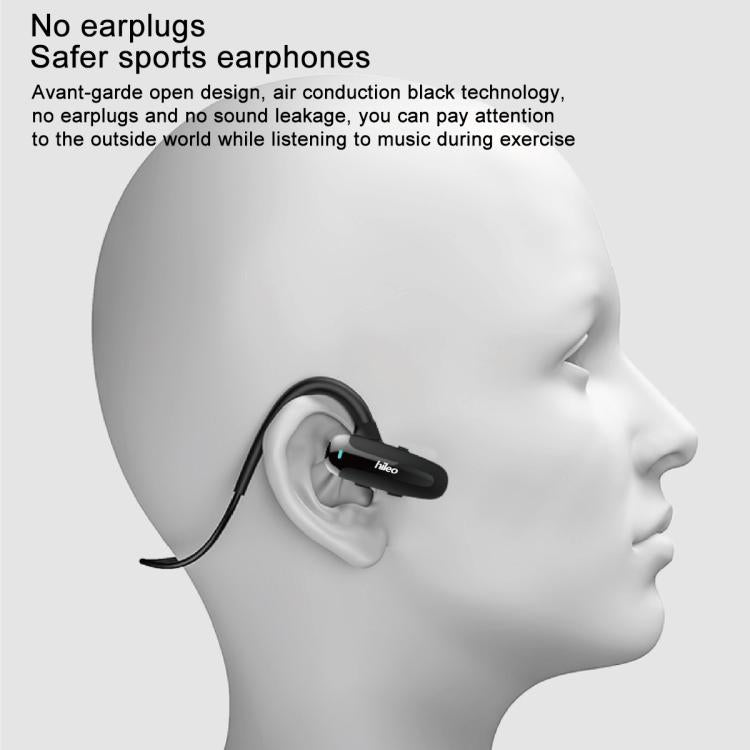 Hileo Hi70 Ear-Hook Sports Air Conduction Wireless Earphone(Dark Red) by Hileo