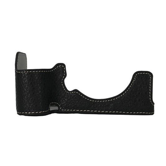 For Sony ILCE-7CM2 / Alpha 7C II Litchi Texture PU Leather Camera Half Case Base(Black) by bashfashion