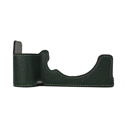 For Sony ILCE-7CM2 / Alpha 7C II Litchi Texture PU Leather Camera Half Case Base(Green) by bashfashion