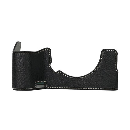 For Sony ILCE7RM5 / A7R5 Litchi Texture PU Leather Camera Half Case Base(Black) by bashfashion
