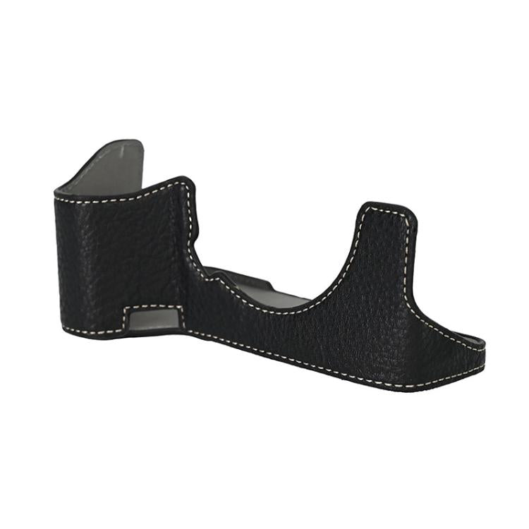 For Sony ILCE7RM5 / A7R5 Litchi Texture PU Leather Camera Half Case Base(Black) by bashfashion