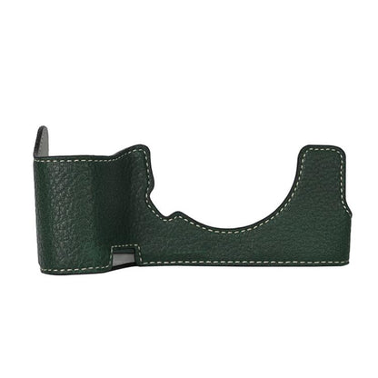 For Sony ILCE7RM5 / A7R5 Litchi Texture PU Leather Camera Half Case Base(Green) by bashfashion