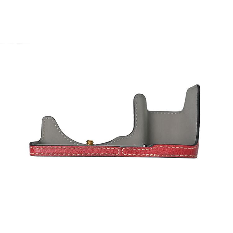 For Sony ILCE-6400 / A6300 / A6200 Litchi Texture PU Leather Camera Half Case Base(Black) by bashfashion