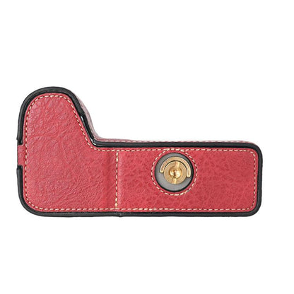 For Sony ILCE-6700 / A6700 Litchi Texture PU Leather Camera Half Case Base(Wine Red) by bashfashion