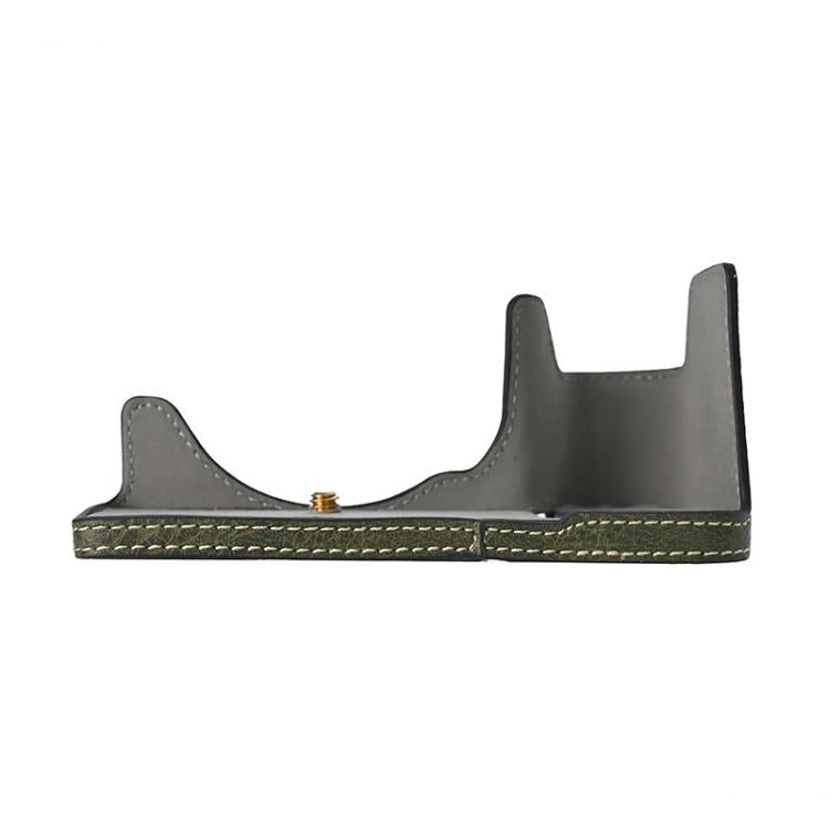 For Sony ILCE-6700 / A6700 Litchi Texture PU Leather Camera Half Case Base(Green) by bashfashion