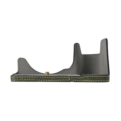 For Sony ILCE-6700 / A6700 Litchi Texture PU Leather Camera Half Case Base(Green) by bashfashion