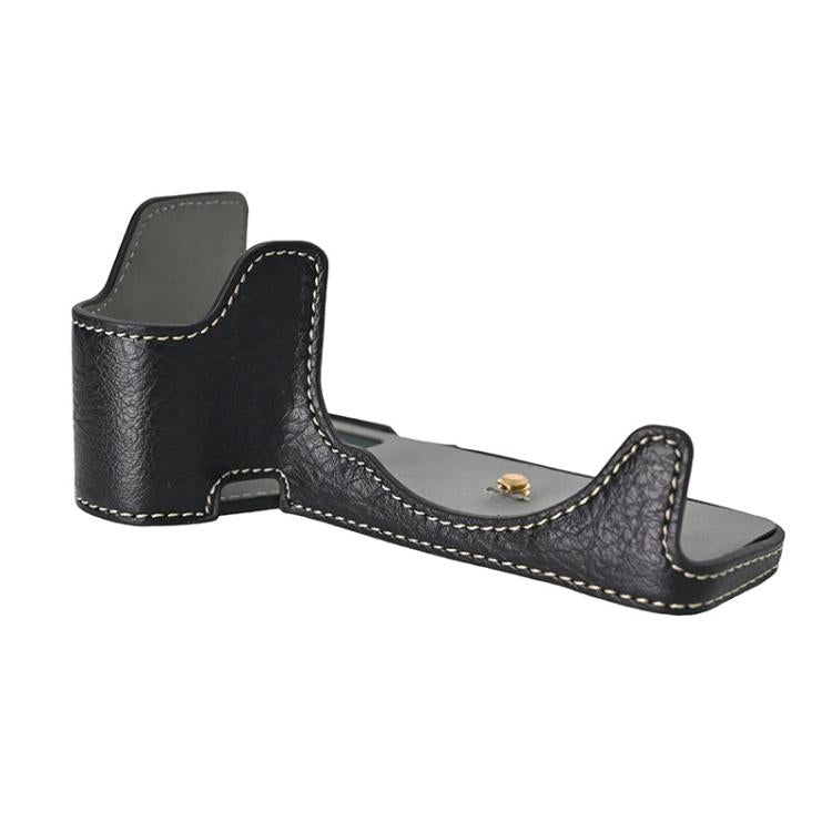 For Sony ILCE-6700 / A6700 Litchi Texture PU Leather Camera Half Case Base(Black) by bashfashion