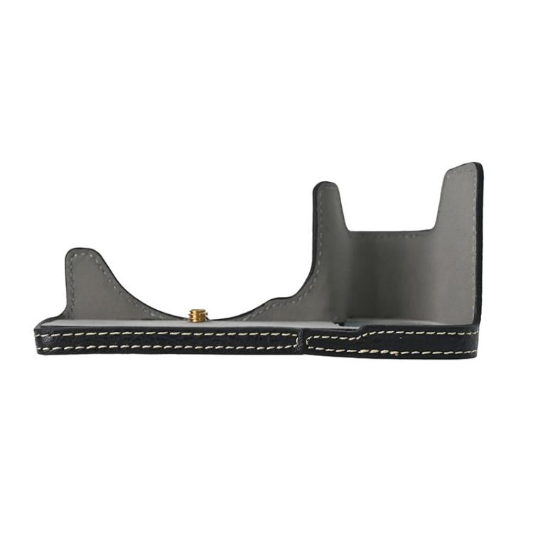 For Sony ILCE-6700 / A6700 Litchi Texture PU Leather Camera Half Case Base(Black) by bashfashion