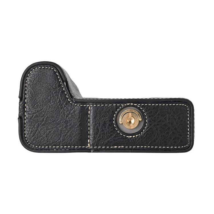 For Sony ILCE-6700 / A6700 Litchi Texture PU Leather Camera Half Case Base(Black) by bashfashion