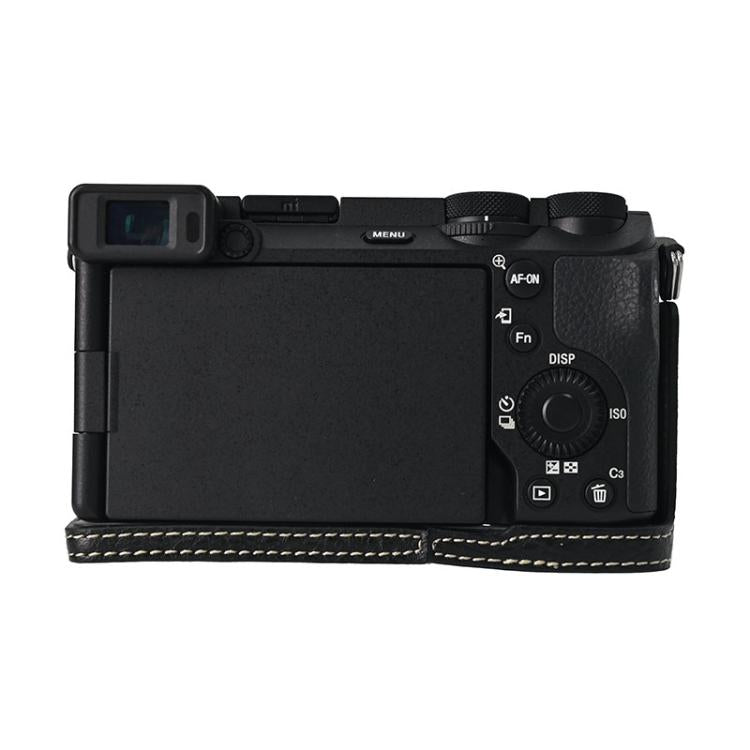 For Sony ILCE-6700 / A6700 Litchi Texture PU Leather Camera Half Case Base(Black) by bashfashion