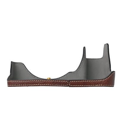 For Nikon Z6III Litchi Texture PU Leather Camera Half Case Base(Green) by bashfashion