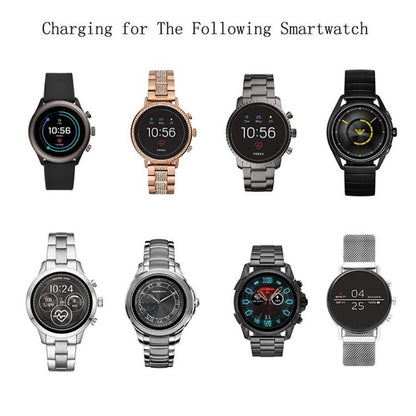 For Fossil Gen 6 / Gen 5 / Gen 4 xDfind USB Interface Magnetic Charging Cable, Length: 1m(Black) by xDfind