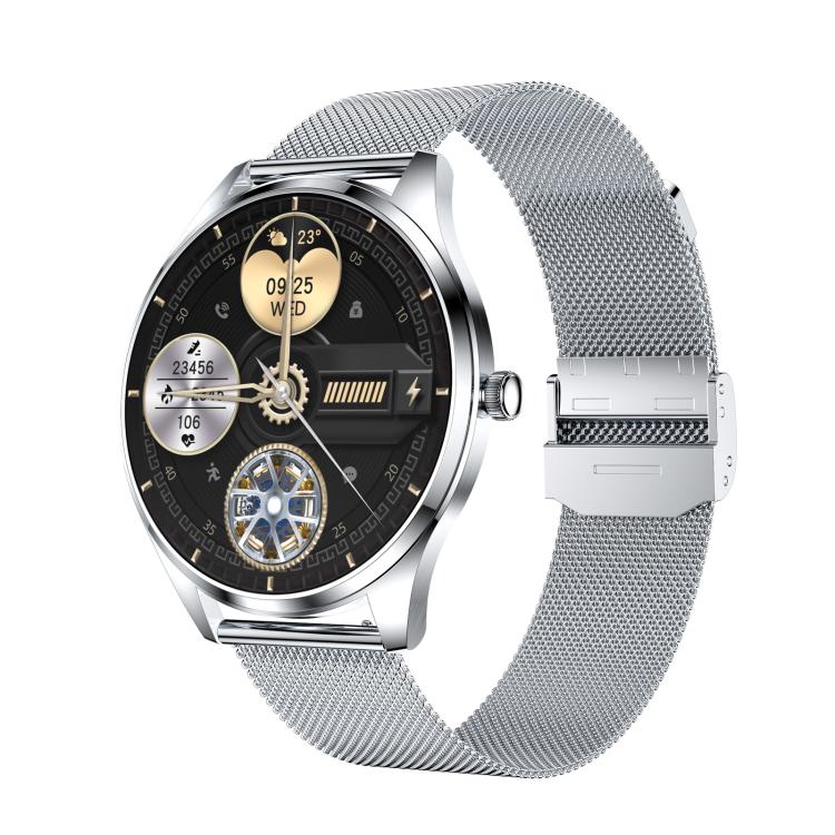 H77 1.43 inch AMOLED Screen Health & Fitness Smart Watch IP67 Waterproof Support BT Call(Silver) by bashfashion