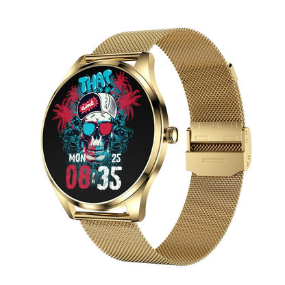 H77 1.43 inch AMOLED Screen Health & Fitness Smart Watch IP67 Waterproof Support BT Call(Gold) by bashfashion