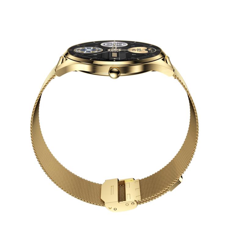 H77 1.43 inch AMOLED Screen Health & Fitness Smart Watch IP67 Waterproof Support BT Call(Gold) by bashfashion