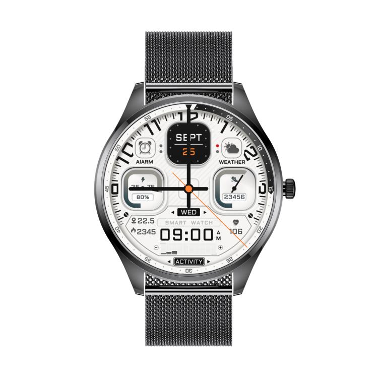 H77 1.43 inch AMOLED Screen Health & Fitness Smart Watch IP67 Waterproof Support BT Call(Grey) by bashfashion