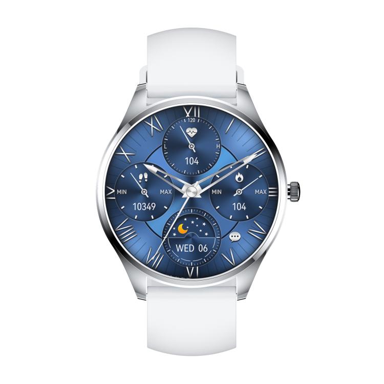 H77 1.43 inch AMOLED Screen Health & Fitness Smart Watch IP67 Waterproof Support BT Call(White) by bashfashion