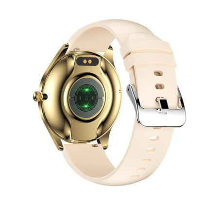 H77 1.43 inch AMOLED Screen Health & Fitness Smart Watch IP67 Waterproof Support BT Call(Beige) by bashfashion