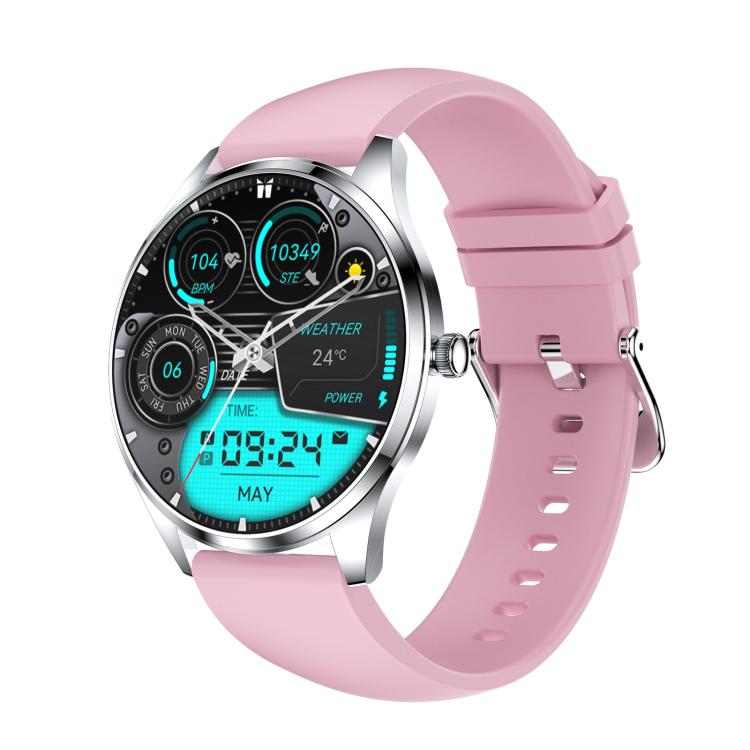 H77 1.43 inch AMOLED Screen Health & Fitness Smart Watch IP67 Waterproof Support BT Call(Pink) by bashfashion