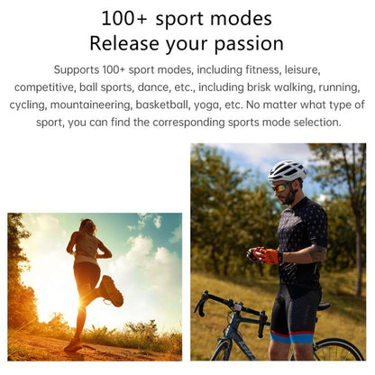 H77 1.43 inch AMOLED Screen Health & Fitness Smart Watch IP67 Waterproof Support BT Call(Black) by bashfashion