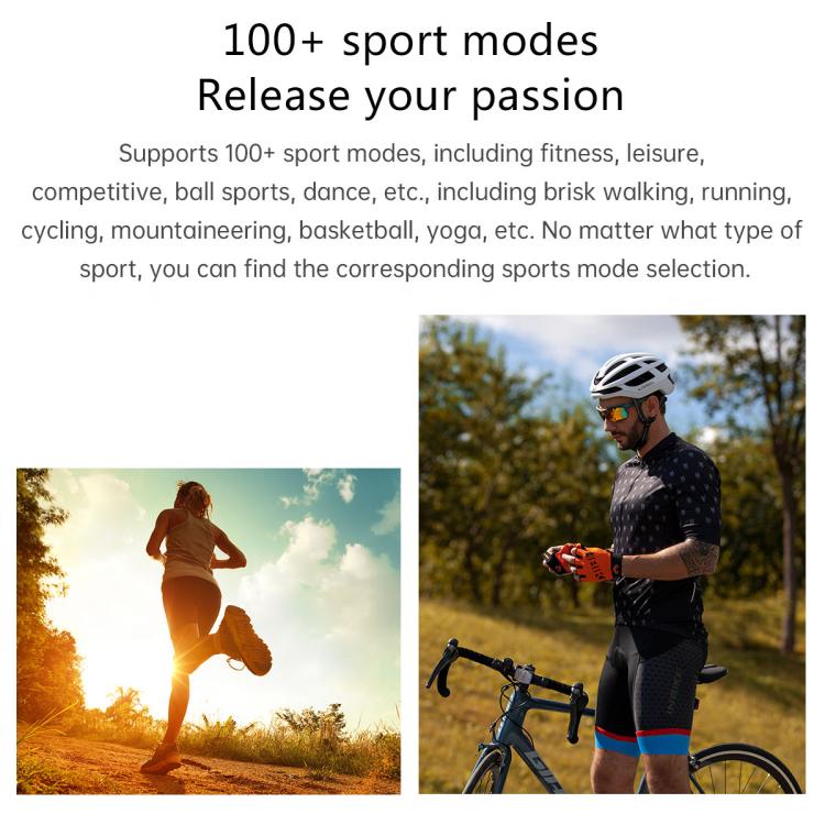 H77 1.43 inch AMOLED Screen Health & Fitness Smart Watch IP67 Waterproof Support BT Call(Blue) by bashfashion