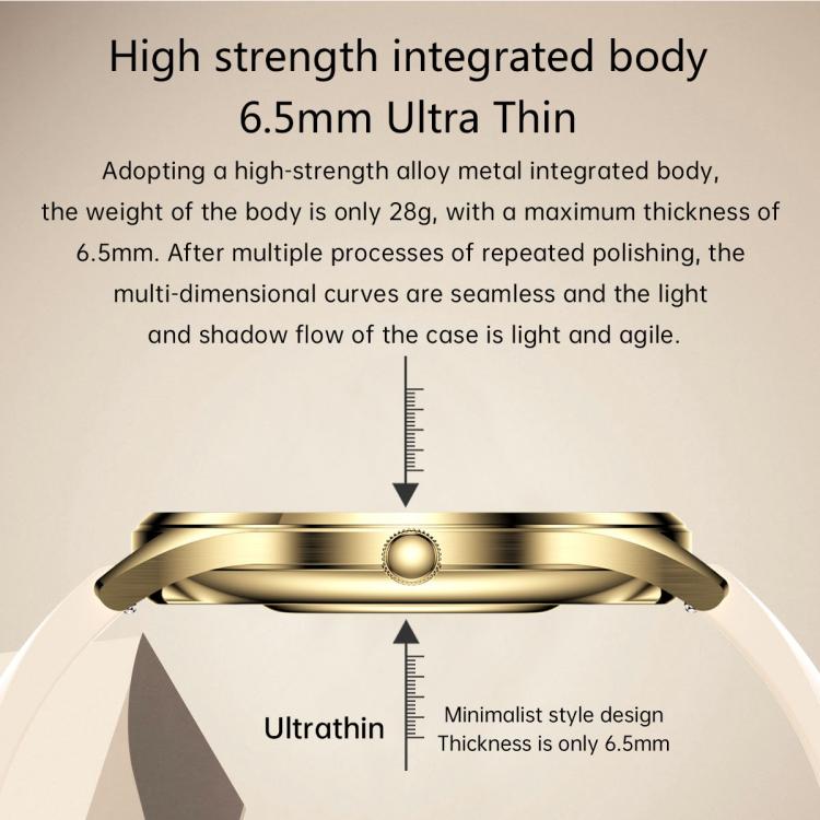 H77 1.43 inch AMOLED Screen Health & Fitness Smart Watch IP67 Waterproof Support BT Call(Gold) by bashfashion