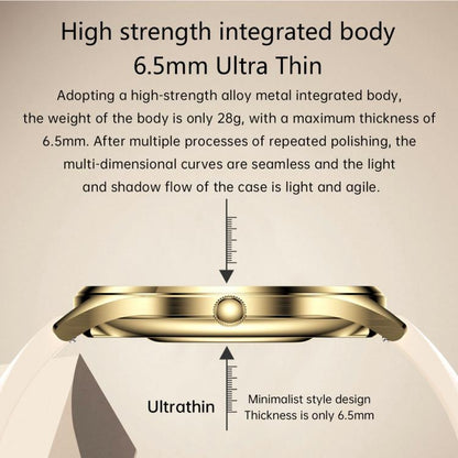 H77 1.43 inch AMOLED Screen Health & Fitness Smart Watch IP67 Waterproof Support BT Call(Gold) by bashfashion