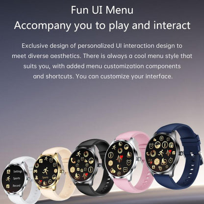 H77 1.43 inch AMOLED Screen Health & Fitness Smart Watch IP67 Waterproof Support BT Call(Grey) by bashfashion