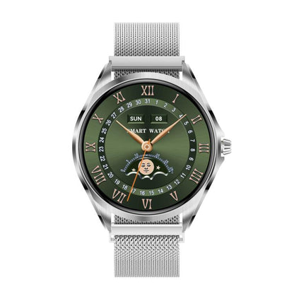 H78 1.43 inch AMOLED Screen Health & Fitness Smart Watch IP67 Waterproof Support BT Call(Silver Milanese) by bashfashion