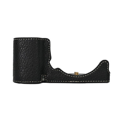 For Sony ZV-E10 Litchi Texture PU Leather Camera Half Case Base(Black) by bashfashion