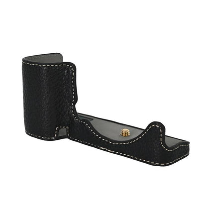 For Sony ZV-E10 Litchi Texture PU Leather Camera Half Case Base(Black) by bashfashion