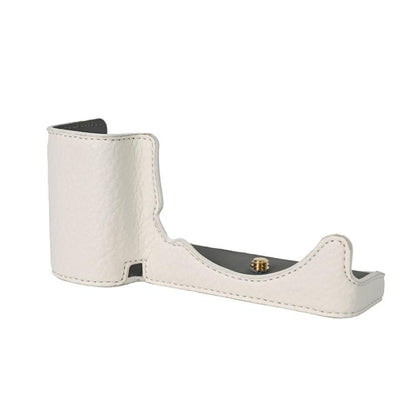 For Sony ZV-E10 Litchi Texture PU Leather Camera Half Case Base(White) by bashfashion