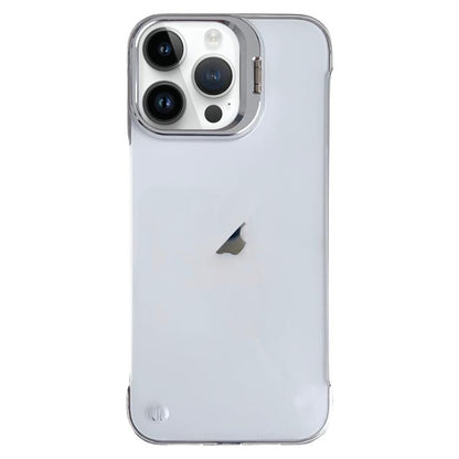 For iPhone 16 Pro Max Ultra-thin Transparent Frameless Lens Holder Phone Case by bashfashion