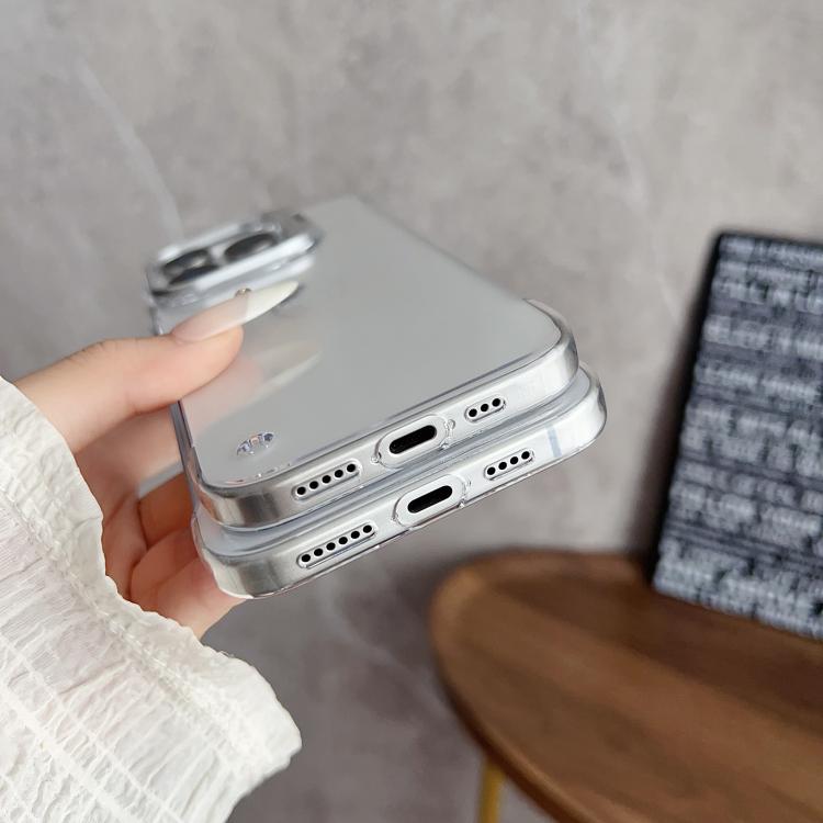 For iPhone 16 Pro Max Ultra-thin Transparent Frameless Lens Holder Phone Case by bashfashion