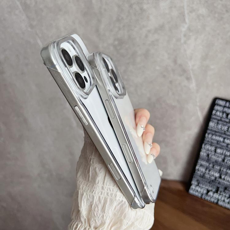 For iPhone 16 Ultra-thin Transparent Frameless Lens Holder Phone Case by bashfashion