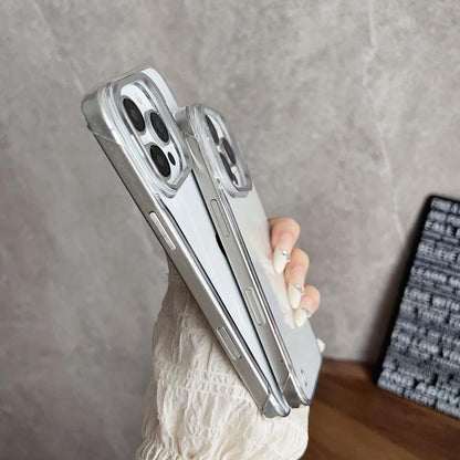 For iPhone 14 / 13 Ultra-thin Transparent Frameless Lens Holder Phone Case by bashfashion