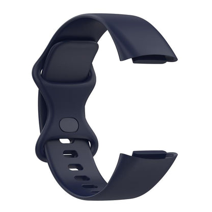 For Fitbit Charge 6 / 5 xDfind Silicone Watch Band, Size:S(Dark Blue) by xDfind