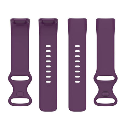 For Fitbit Charge 6 / 5 xDfind Silicone Watch Band, Size:S(Dark Purple) by xDfind