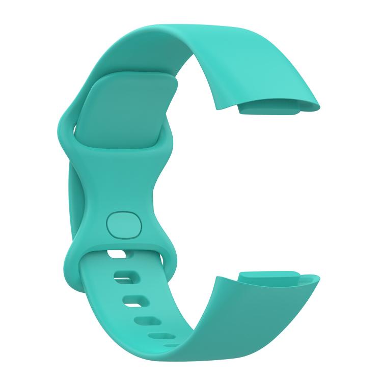 For Fitbit Charge 6 / 5 xDfind Silicone Watch Band, Size:S(Mint Green) by xDfind