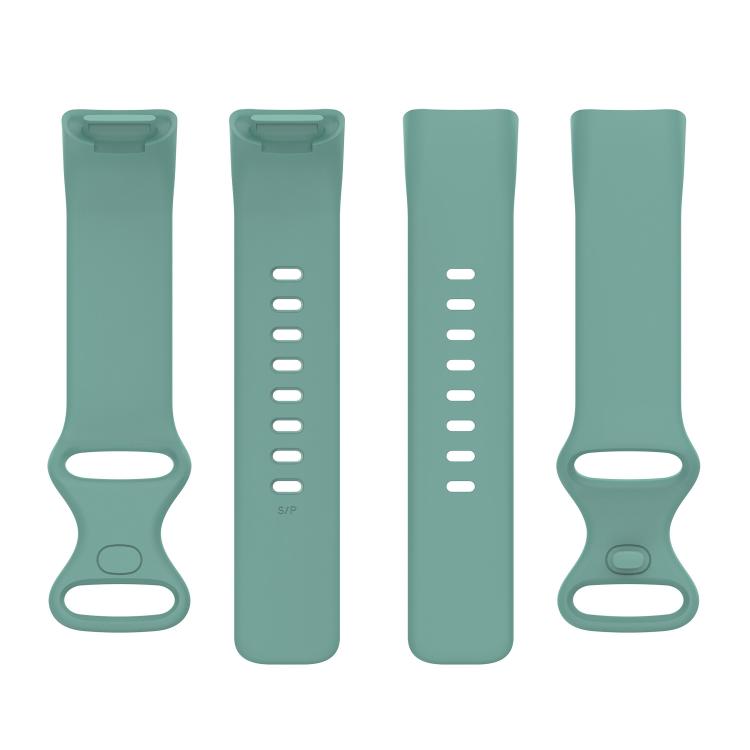 For Fitbit Charge 6 / 5 xDfind Silicone Watch Band, Size:S(Pine Needle Green) by xDfind