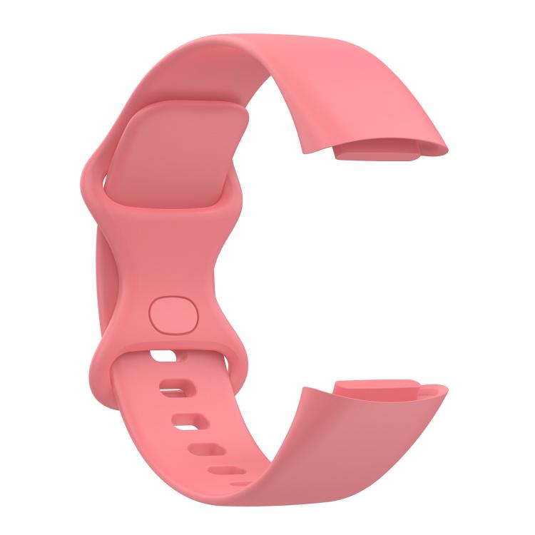 For Fitbit Charge 6 / 5 xDfind Silicone Watch Band, Size:L(Red) by xDfind