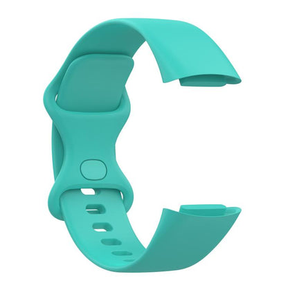 For Fitbit Charge 6 / 5 xDfind Silicone Watch Band, Size:L(Mint Green) by xDfind