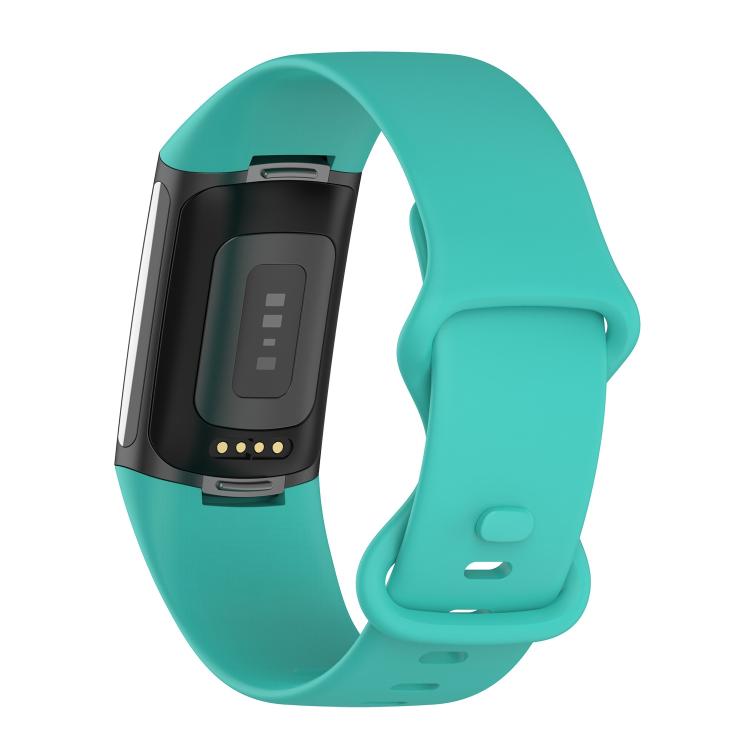 For Fitbit Charge 6 / 5 xDfind Silicone Watch Band, Size:L(Mint Green) by xDfind