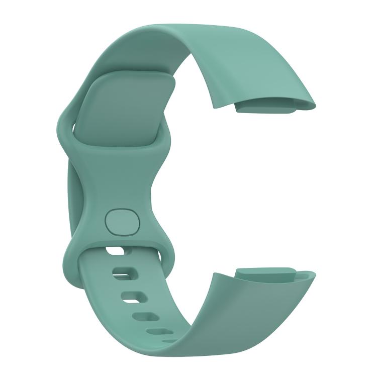 For Fitbit Charge 6 / 5 xDfind Silicone Watch Band, Size:L(Pine Needle Green) by xDfind