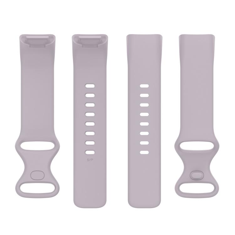 For Fitbit Charge 6 / 5 xDfind Silicone Watch Band, Size:L(Lavender Purple) by xDfind