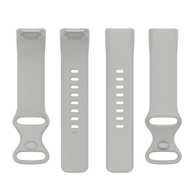 For Fitbit Charge 6 / 5 xDfind Silicone Watch Band, Size:L(Rock Grey) by xDfind